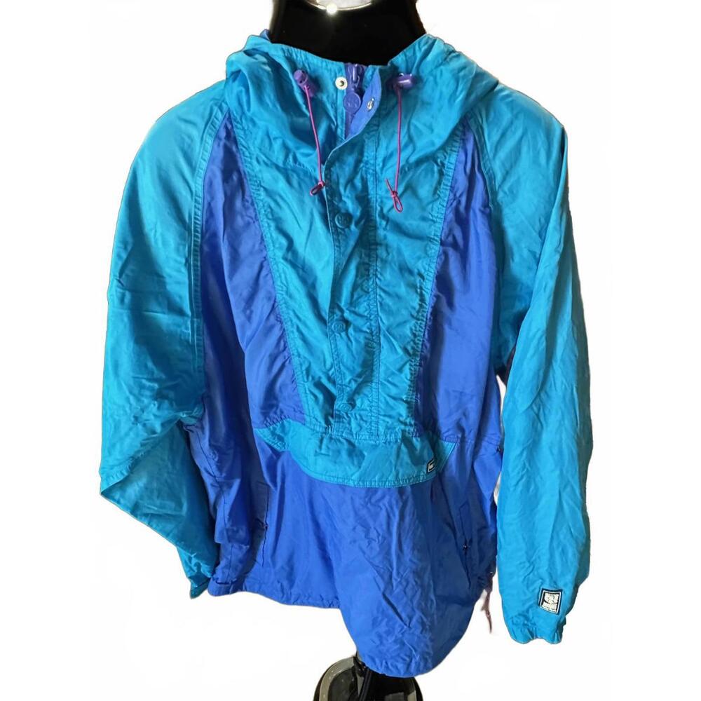 Vintage Helly Hansen Helly-Tech Blue Shell Jacket… - image 1